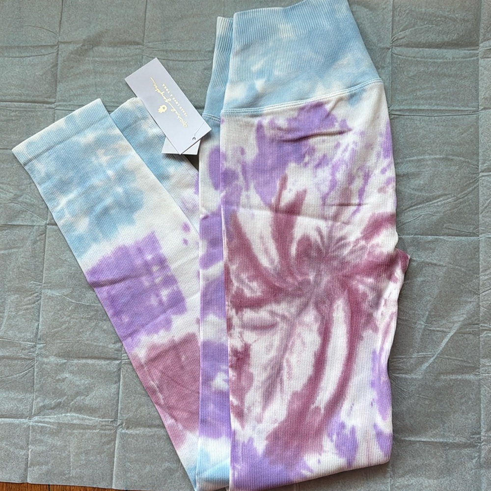 NWT Spiritual Gangster tie dye love sculpt leggings size XS/S